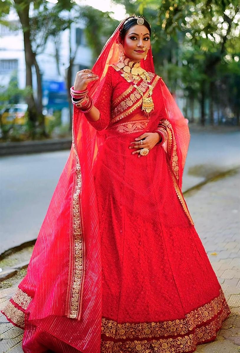 North Indian bridal look on Instagram — Maheshwari Makeovers